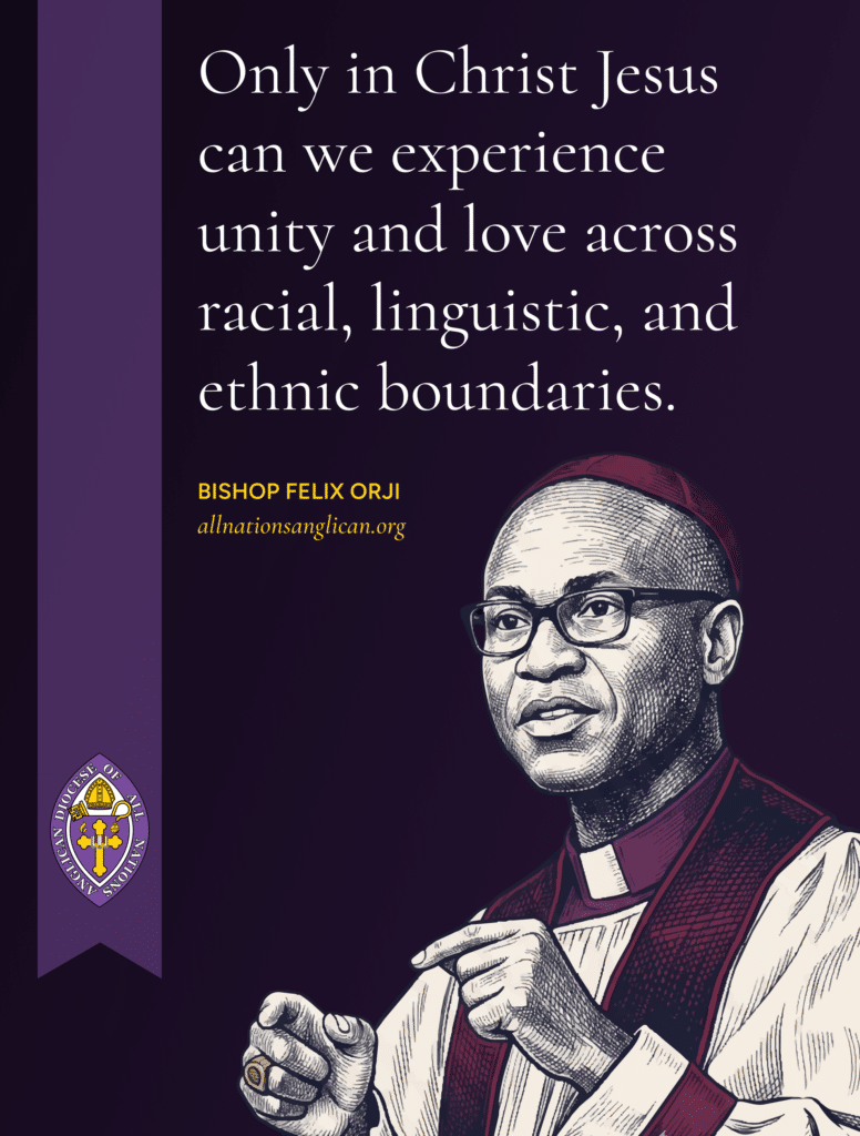 Only in Christ Jesus can we experience unity and love across racial, linguistic, and ethnic boundaries